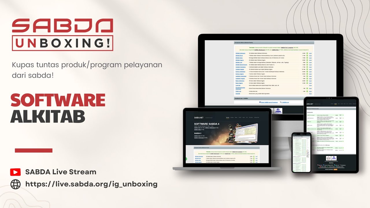 SABDA Unboxing: Software SABDA - YouTube