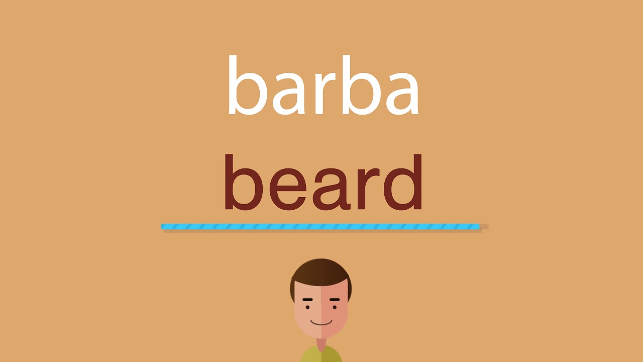 Cómo se dice barba en inglés - YouTube