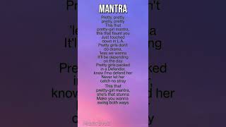 Mantra  Jennie song s mantra jennie  book