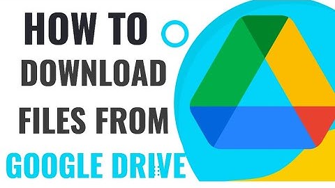 How to download files from google drive on IPAD
