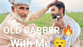 Fantastic Shave With Relaxing ZAZA Machine But Barber is Old!!🔥[ASMR Abi]