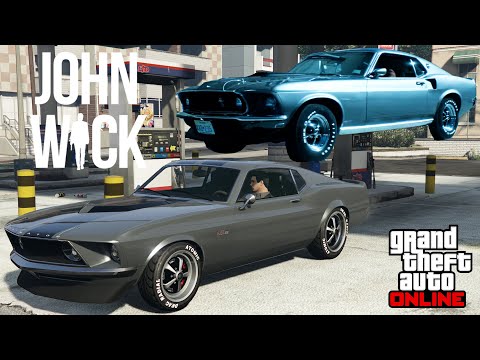 GTA 5 - Movie Build - JOHN WICK 1969 Ford Mustang - Vapid Dominator GTT Customization
