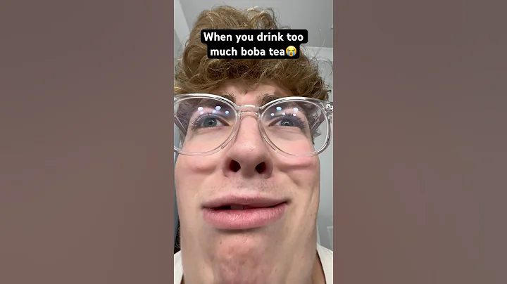 When you drink too much boba tea💀😭 #shorts #funny #comedy