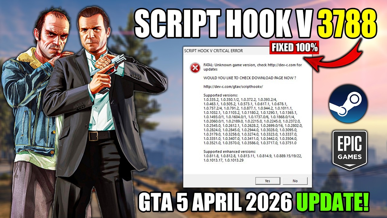 SCRIPT HOOK V FOR GTA 5 VERSION 3788 SCRIPT HOOK V GTA 5 OFFLINE 