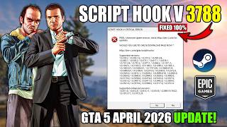 SCRIPT HOOK V FOR GTA 5 VERSION 3788 | SCRIPT HOOK V | GTA 5 OFFLINE MODS | GTA 5 APRIL 2026 UPDATE!