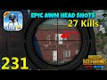 Epic AWM Head Shots | PUBG Mobile Solo Squad 27 Kills