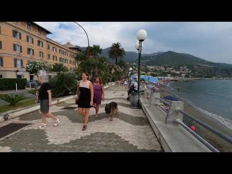 [4K] Walking Arenzano in Italy 2020