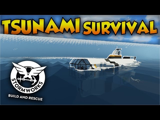Can the CYCLOPS Submarine Survive a MEGA TSUNAMI!? | Stormworks: Build & Rescue | Subnautica Models