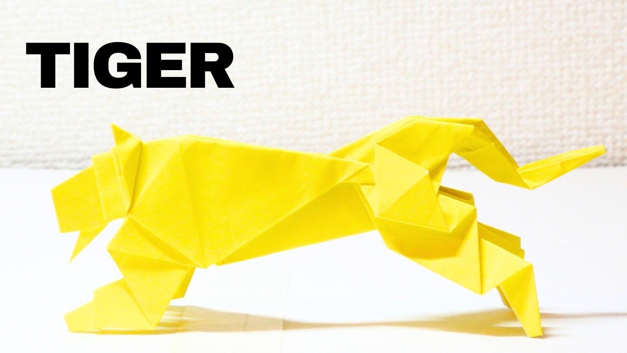 How to fold a tiger with origami. It is the zodiac of 2022 in