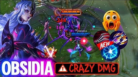 CRAZY DMG!! NEW OBSIDIA BUILD AND EMBLEM 2025!! -100% BEST BUILD OBSIDIA - MLBB