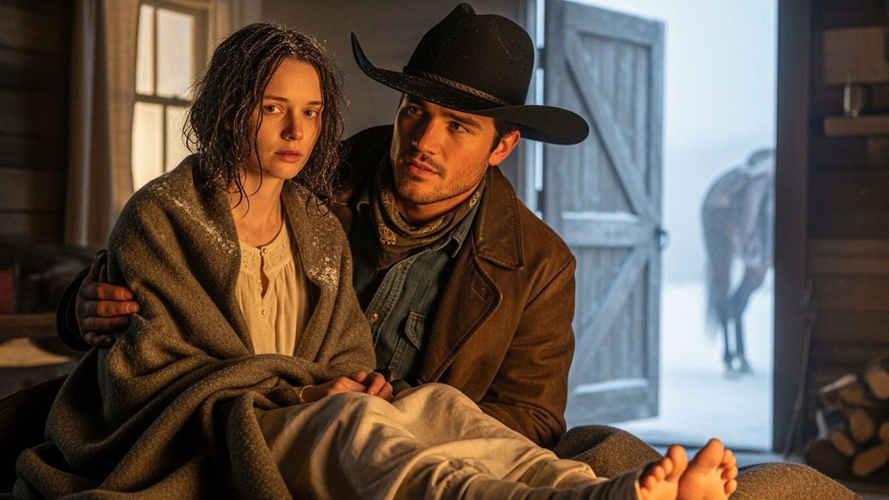 She Ran Barefoot Through Snow To Escape Her Uncle, Cowboy Found Her Frozen Feet And Cared For Her