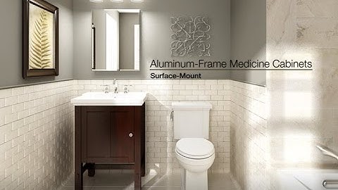 Installation - Surface-Mount Aluminum-Frame Medicine Cabinets