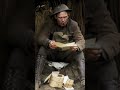 Reading a letter from home during World War I, 1918 - Restored Footage