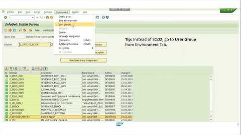 Create Query via SQ01, SQ02, SQ03 for SAP MM