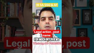IB SA interview 2026 | IB SSQ & AF form fill up 2026