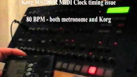Korg MS2000R MIDI Clock timing issue