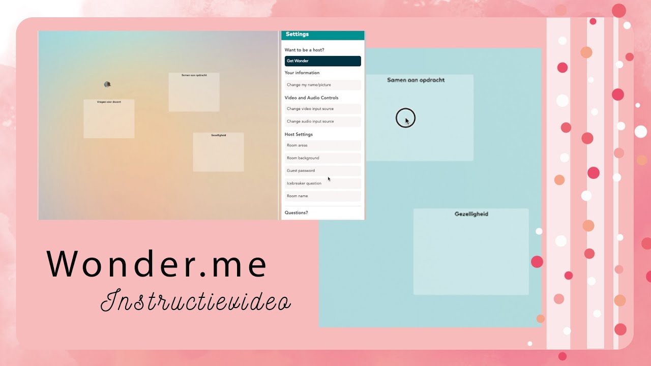 UITLEG online tafelgesprek via  WONDER.ME ★ lesvoorbereiding ~ Blijven Leren