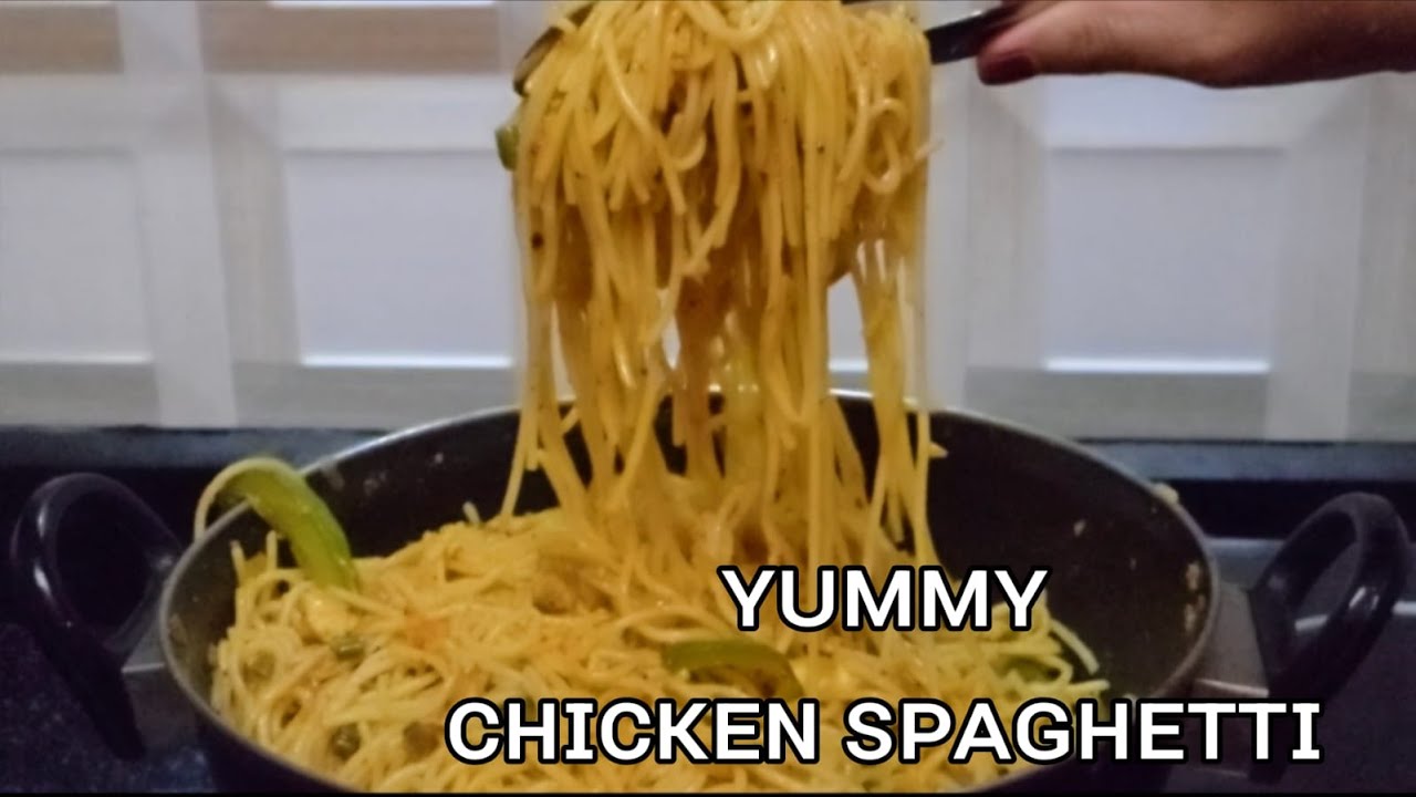 This Chicken Spaghetti Is a Must Try 😍 | Perfect Chicken Spaghetti in Minutes | Rahamiis's Kitchen 😋