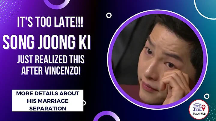 AAWWWW! This Is What SONG JOONG KI Realized After VINCENZO! More Details On His Marriage Separation! - DayDayNews