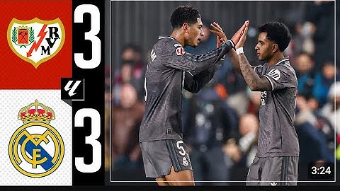 RAYO VALLECAN0 3-3 REAL MADRIDHIGHLIGHTS LALIGA EA SPORTS
