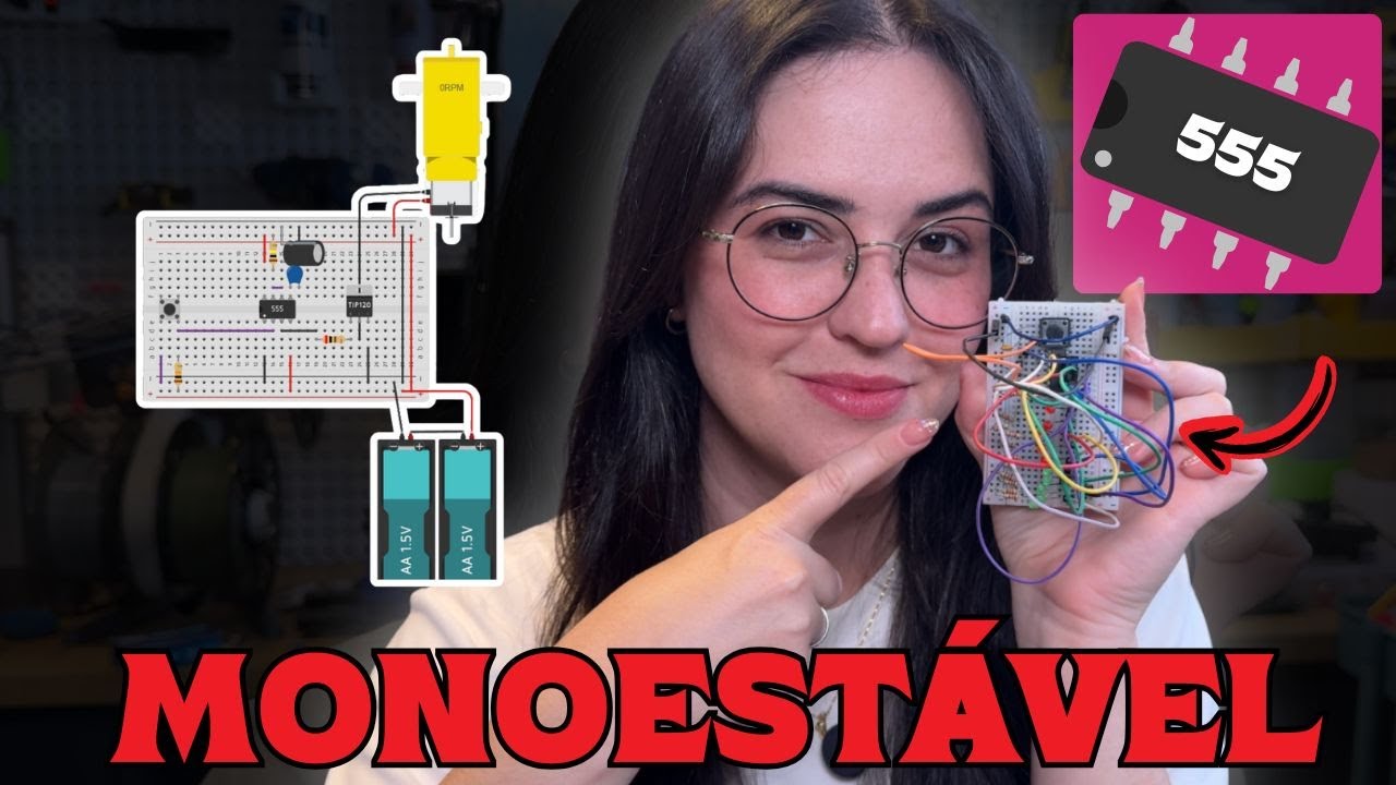 555 - Modo Monoestável (Como fazer ???) - YouTube