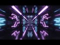 Endless Glowing Neon Passageway Forward Camera Loop Video [4K]
