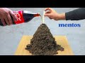 Volcano eruption  experiment cocacola and mentos reaction  mrtinkerer