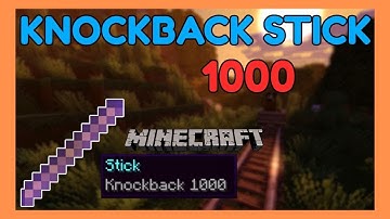 Minecraft Bedrock How to Get a Knockback 1000 Stick | Bedrock Command Block Tutorial