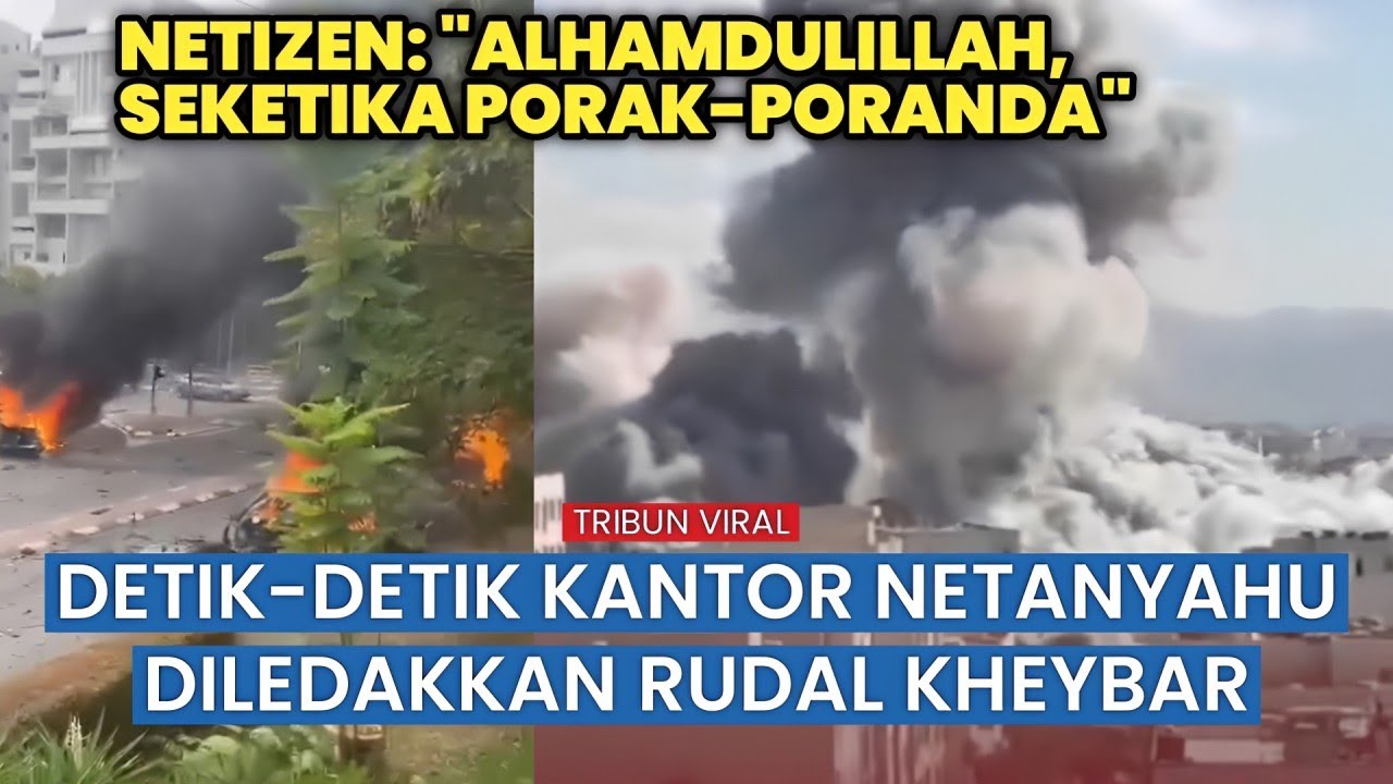 Rudal Iran Bombardir Kantor Netanyahu hingga Mabes Angkatan Udara Israel