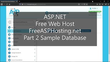 ASP.NET - Free Web Host FreeASPHosting.net #2 Sample Database