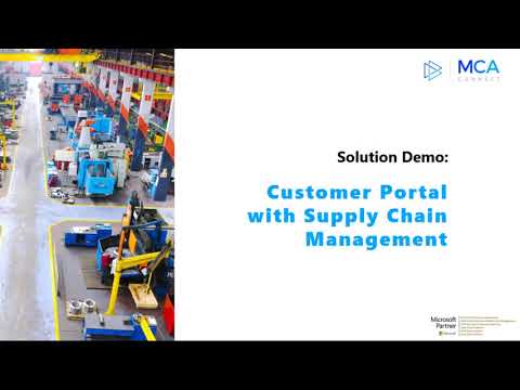 Demo: Customer Portal with Dynamics 365 Supply Chain Management