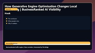 How Generative Engine Optimisation Changes Local Marketing | BusinessRanked AI Visibility