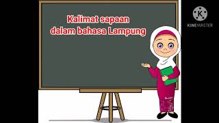 Kalimat sapaan dalam bahasa Lampung - Bahasa Lampung SD