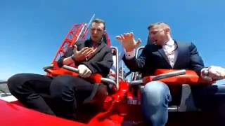 Primer Accidente Ferrari Land Red Force Ferrari Land