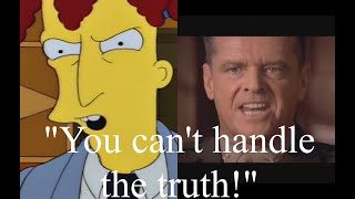 THE SIMPSONS - LISA & BART TRAP SIDESHOW BOB ELECTION FRAUD - YOU CAN'T HANDLE THE TRUTH PARODY