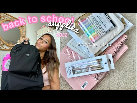 back to school supply shopping + haul 2022 (junior year)