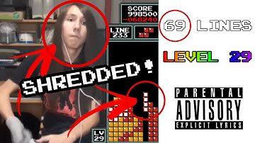 SHREDDING the Tetris *CHEEZ SCREEN* | 69 LINES ON LEVEL 29