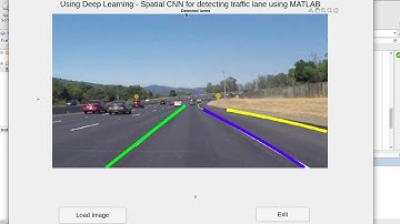 Using Deep Learning -Spatial CNN for detecting traffic lane using MATLAB