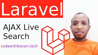 Live Search in Laravel using AJAX