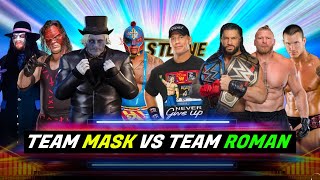 Team MASK Vs Roman Reigns Brock Lesnar John Cena & Randy Orton WWE 2K22
