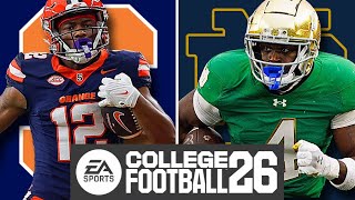 Syracuse at Notre Dame - Week 13 Simulation (EA College Football 26)