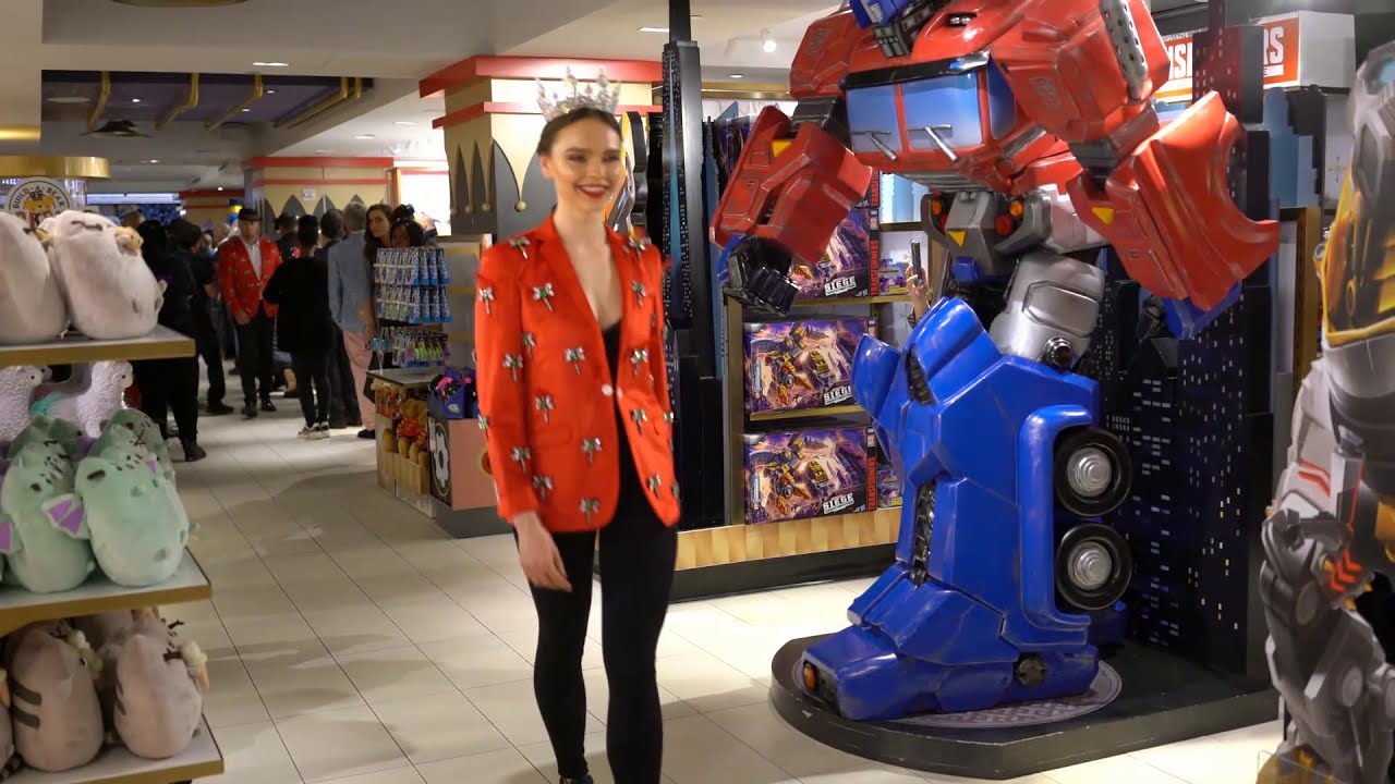Inna walks in a pre fashion show event A Toy Story at FAO Schwarz in New York