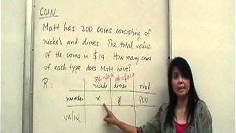 Mixture Problem Involving Coins