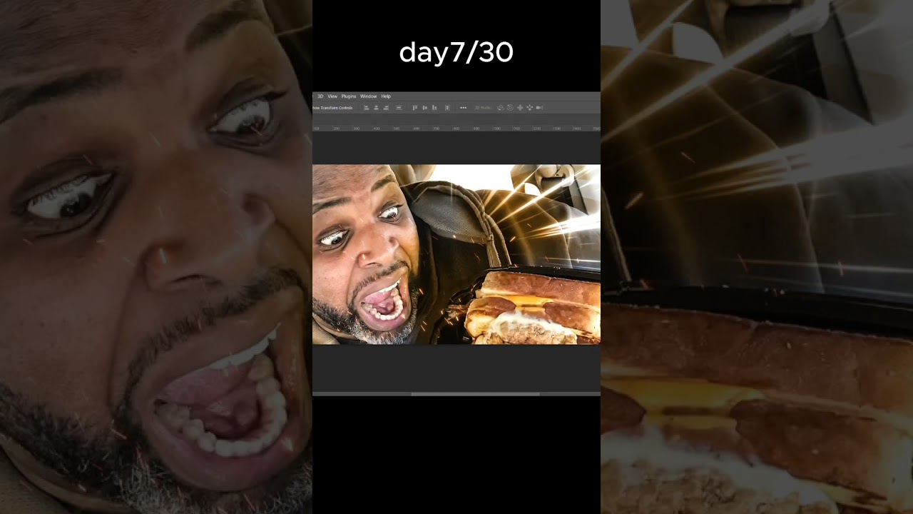 Day 7/30 🤍✨Thumbnail Video title: food review!  #youtubethumbnail #youtubethumbnails #shorts
