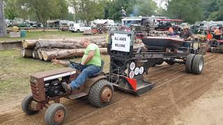 Harbor Freight powered WheelHorse pulling!