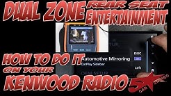 How to do Dual Zone rear seat control on your Kenwood DNX893s, DDX9903s, DDX6903s, and DNX693s 