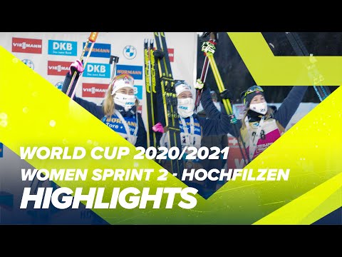 Hochfilzen World Cup 4 Women Sprint Highlights