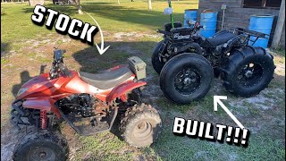 125cc Atvs Go Mudding! Lifted and Stock