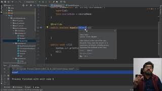 Lec18.8 - Overriding equals method of Object class