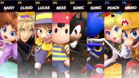 Smash Mods Ultimate:  View requested Match - 20 Stock 8 Player Smash